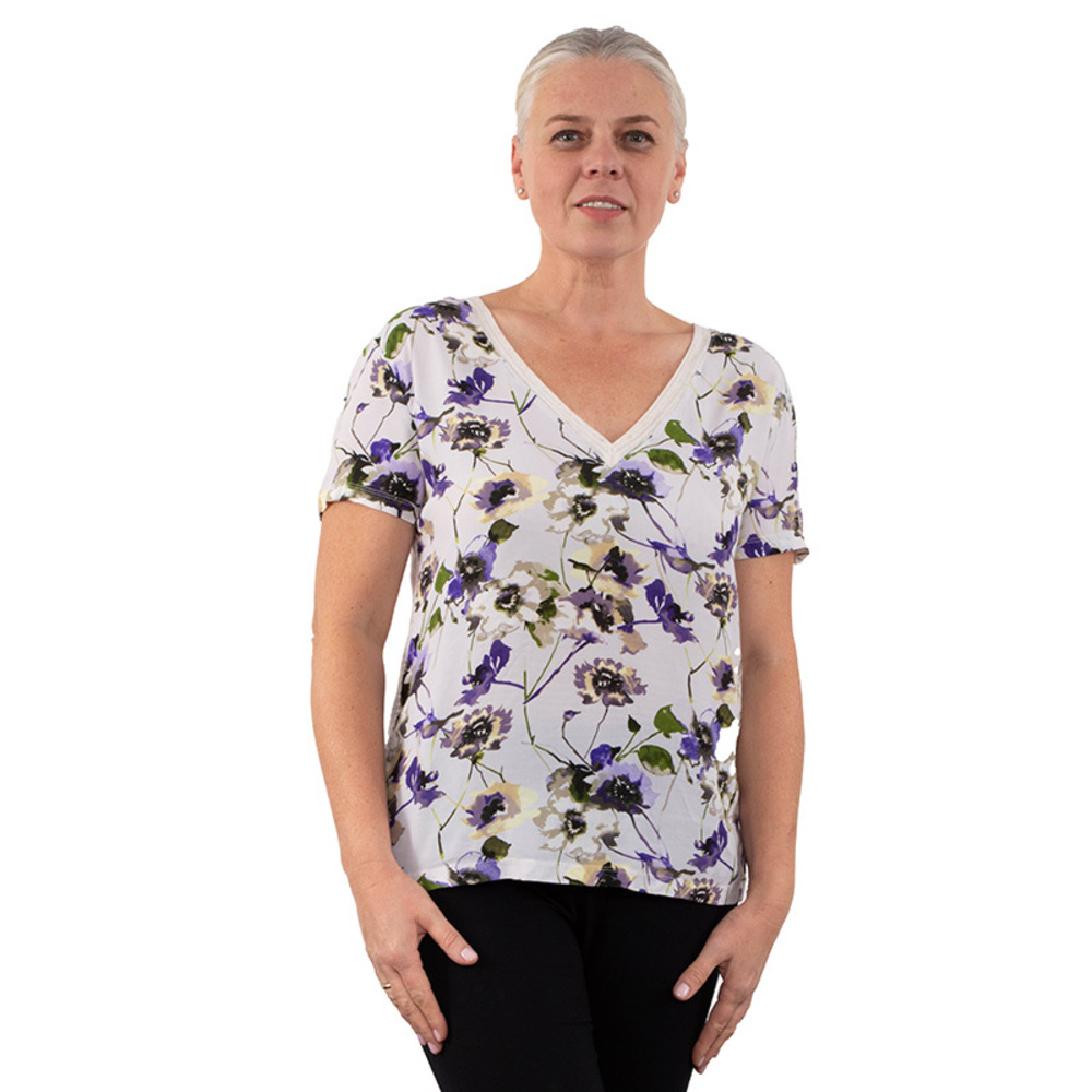 Network Blouse Women size L White